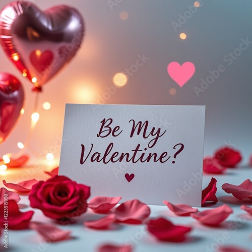Loving couple hugging, floating hearts, romantic connection, joyful moment, affection, heart-shaped decorations