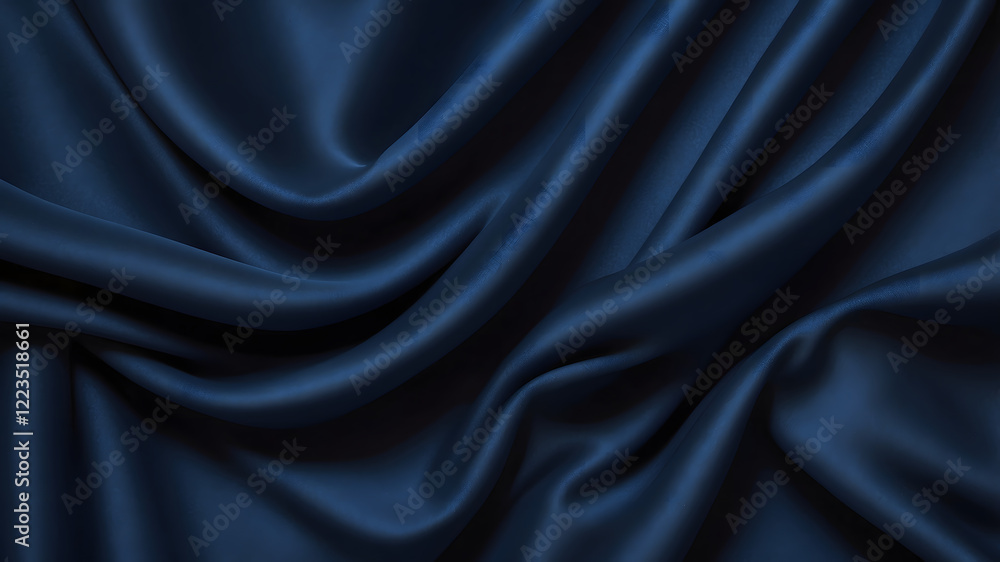 Fototapeta premium soft blue fabric drapery background 