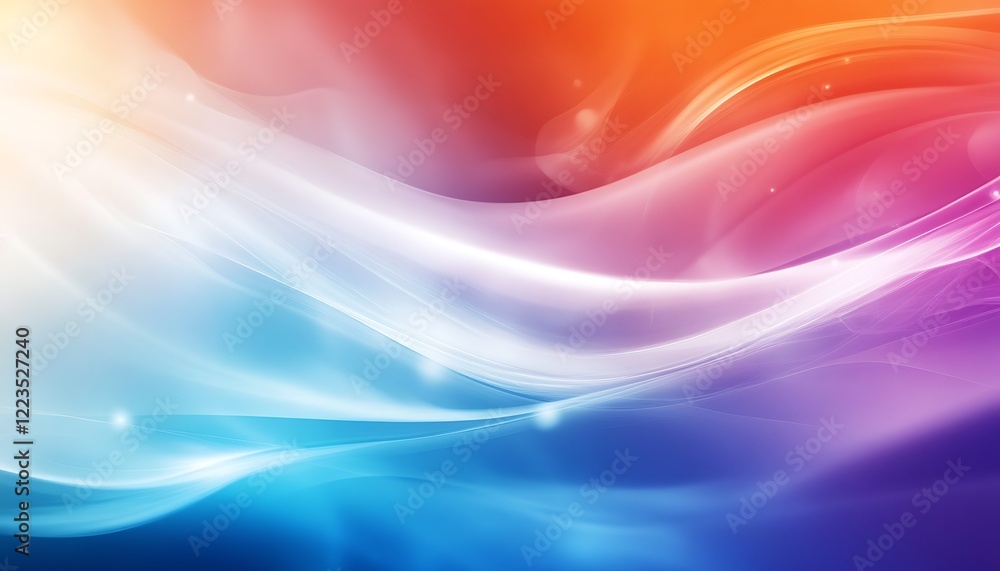Naklejka premium Smooth blue , orange and purple gradient background with a blur effect