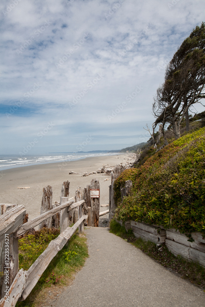 Beach scene with ocean views Beach scene with ocean views