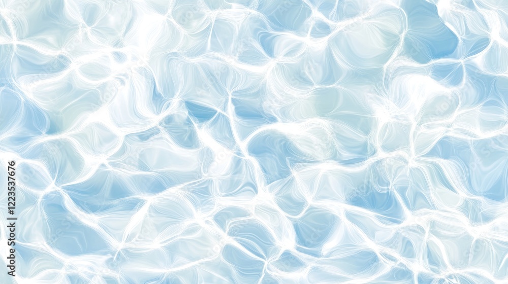 Obraz premium Abstract Light Blue Water Wave Pattern Design
