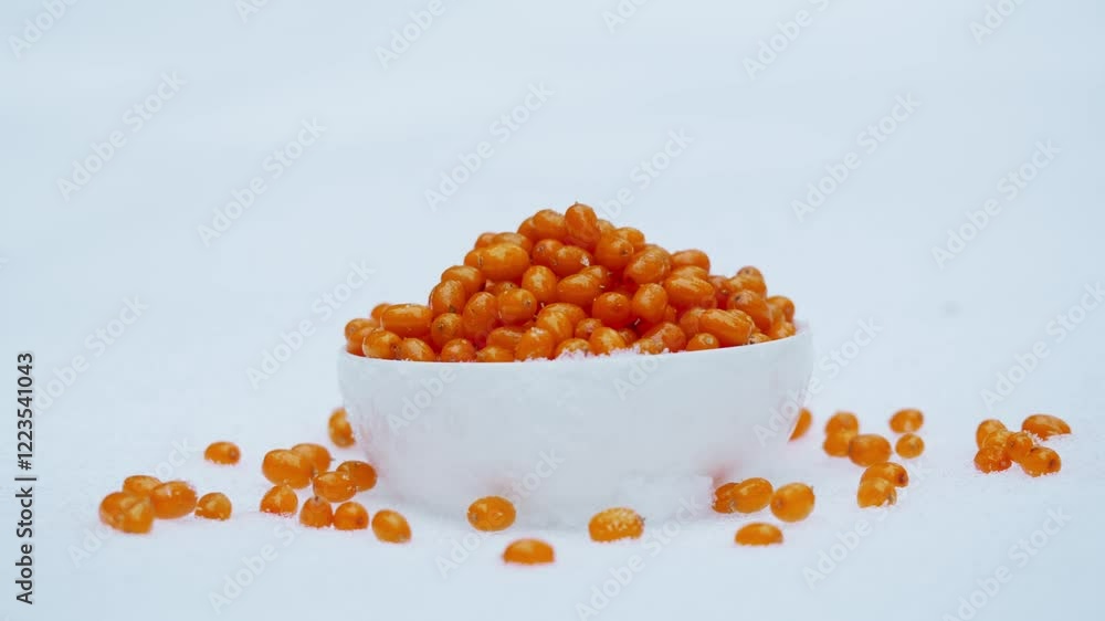 Sea buckthorn healthy berries for tea drink, frozen ripe berries in glass jar and branches with leaves top view on dark wooden rustic background, great for skin, heart, vessels and immune system. Copy Sea buckthorn healthy berries for tea drink, frozen ripe berries in glass jar and branches with leaves top view on dark wooden rustic background, great for skin, heart, vessels and immune system. Copy