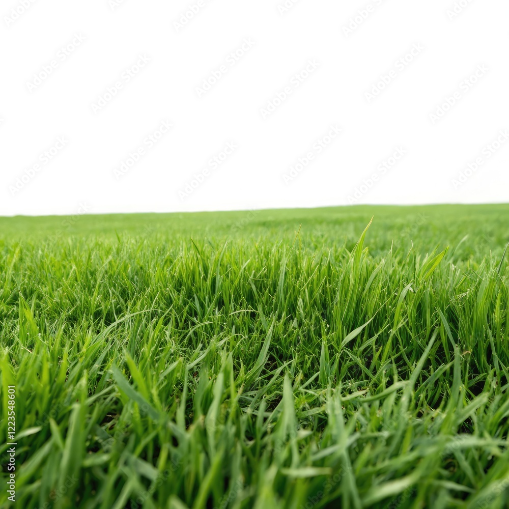 Low Green Grass Field With Standard Scale for Measurements. Generative AI Low Green Grass Field With Standard Scale for Measurements. Generative AI