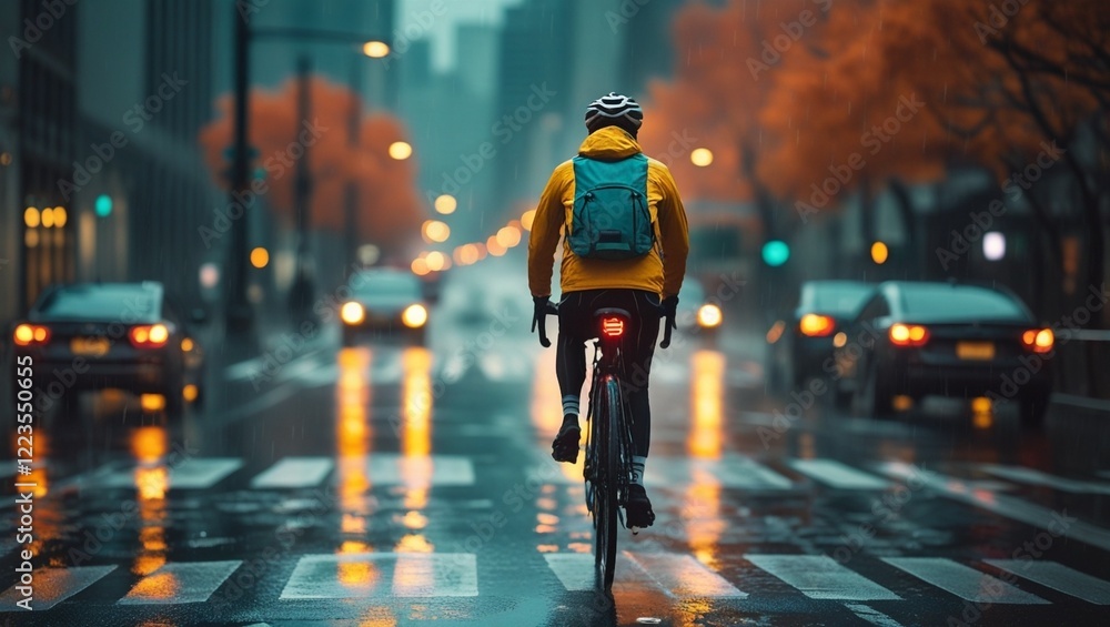 Braving the Rain: A Cyclist’s Journey Braving the Rain: A Cyclist’s Journey