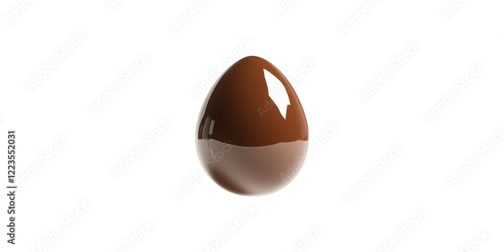 Chocolate egg isolated on transparent background Chocolate egg isolated on transparent background