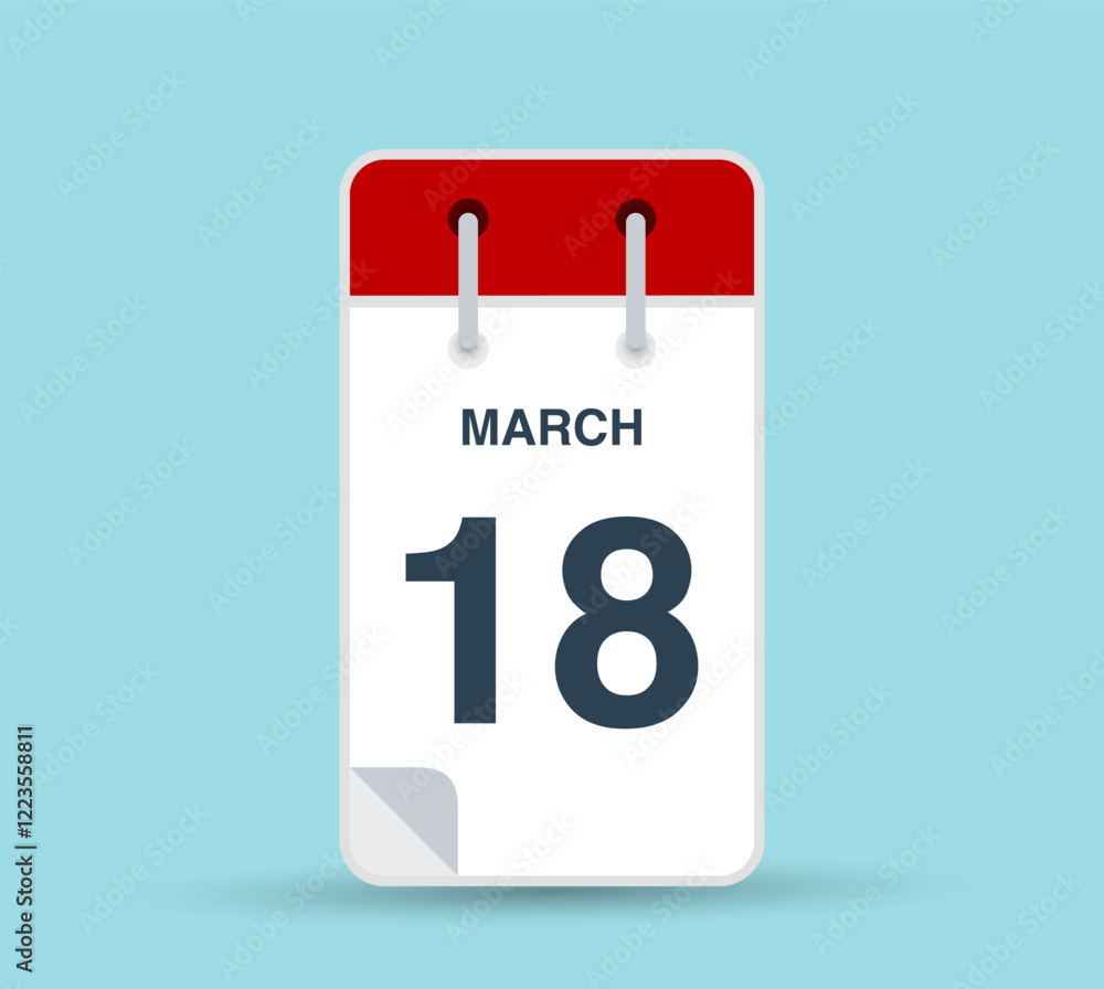 March 18 calendar icon March 18 calendar icon