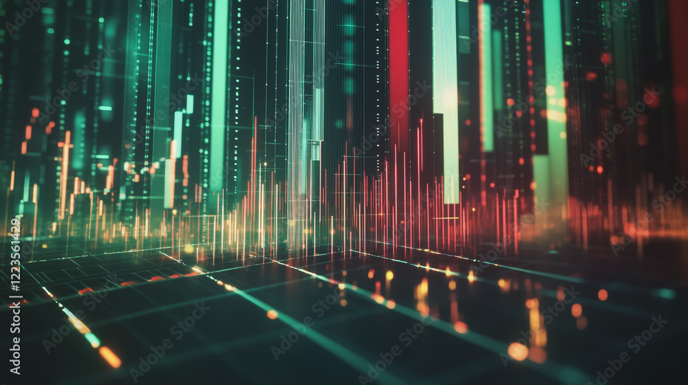 Abstract black background with Colorful charts and graphs with statistics to innovative analyze business potential and forecast future development of companies growth. Abstract black background with Colorful charts and graphs with statistics to innovative analyze business potential and forecast future development of companies growth.