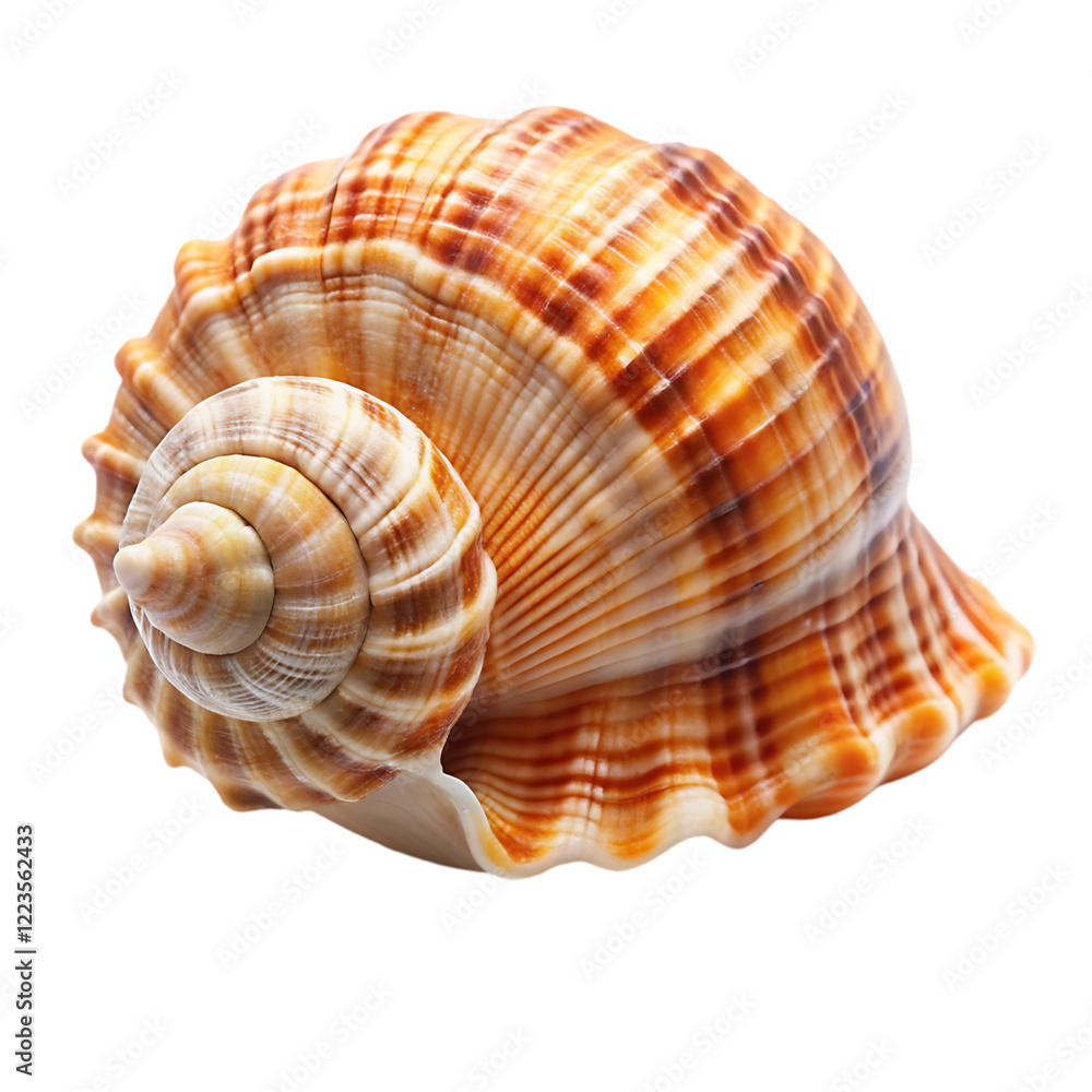 Striped Seashell Ocean Treasure Summer Beach Nature art sand coast brown white macro image Striped Seashell Ocean Treasure Summer Beach Nature art sand coast brown white macro image