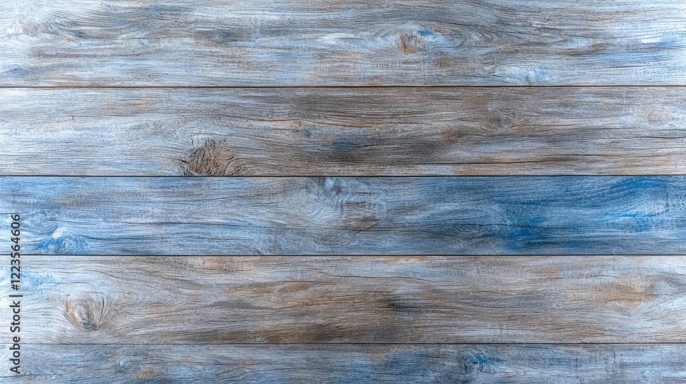 Fototapeta premium Blue and brown rustic wood texture background