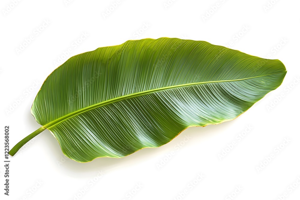 Smooth Lines and Bright Colors: The Beauty of a Banana Leaf. Smooth Lines and Bright Colors: The Beauty of a Banana Leaf.