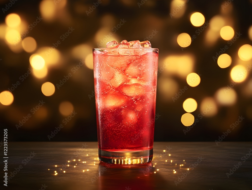 red cocktail on the table red cocktail on the table