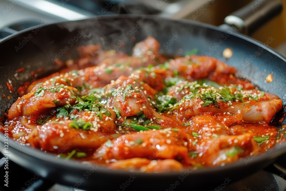Spicy Korean pig feet dish Spicy Korean pig feet dish
