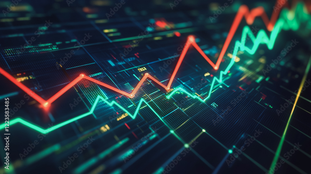 Abstract black background with Colorful charts and graphs with statistics to innovative analyze business potential and forecast future development of companies growth. Abstract black background with Colorful charts and graphs with statistics to innovative analyze business potential and forecast future development of companies growth.