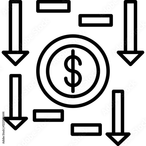 Budget Deficit Icon