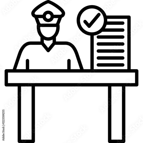 Customs Officer Icon