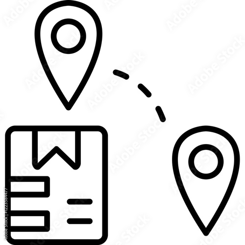 Shipping Route Icon