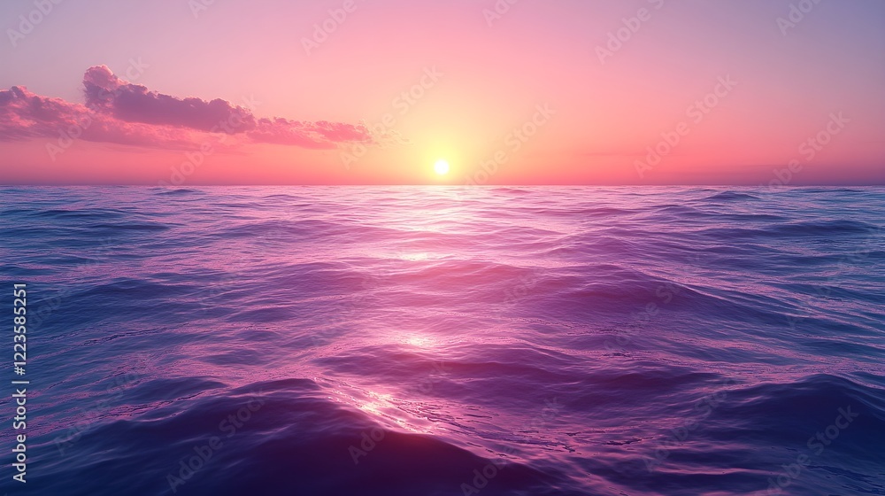 Fototapeta premium A background of soft twilight hues blending into a serene horizon.