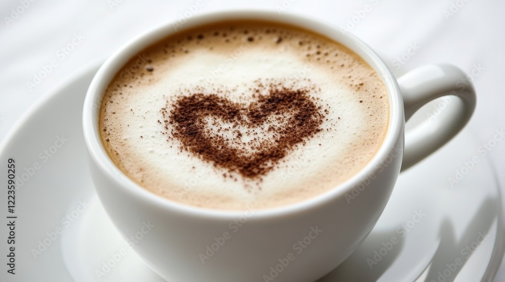 Heart Shaped Coffee Art - A Perfect Morning Brew Heart Shaped Coffee Art - A Perfect Morning Brew