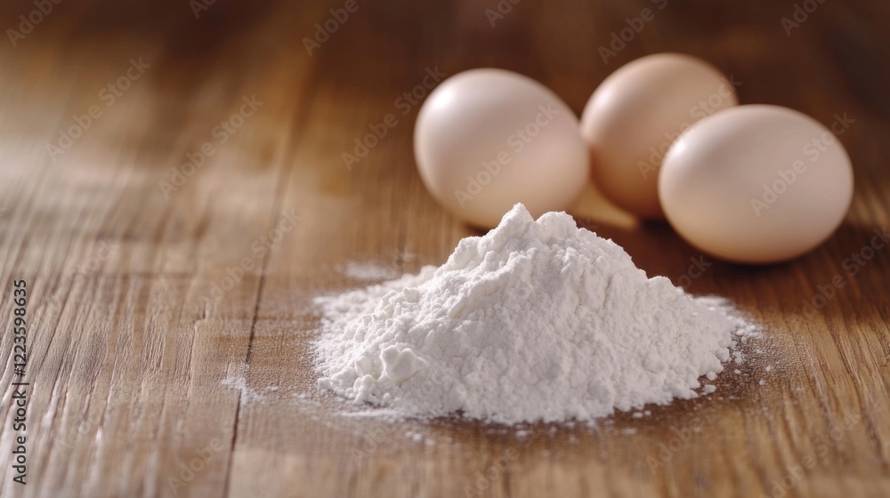 Flour and Eggs: Simple Baking Ingredients Flour and Eggs: Simple Baking Ingredients