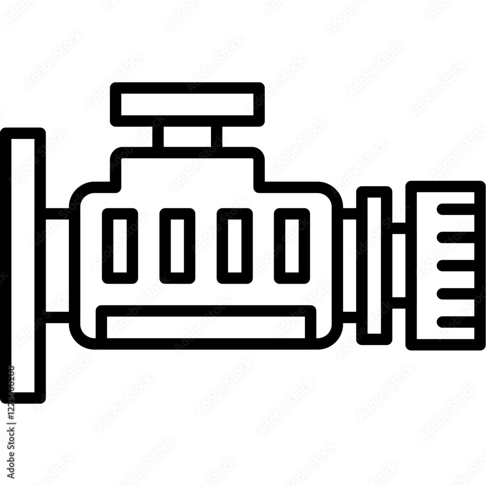 Diesel Engine Icon Diesel Engine Icon