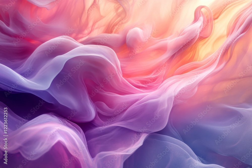 Obraz premium Colorful abstract fluid waves in motion