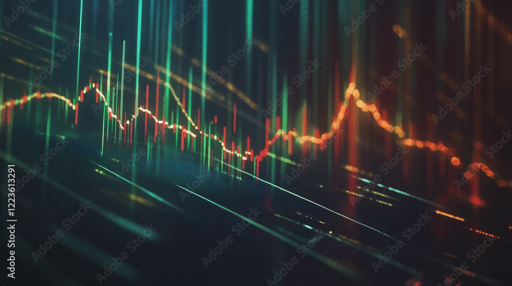 Abstract black background with Colorful charts and graphs with statistics to innovative analyze business potential and forecast future development of companies growth. Abstract black background with Colorful charts and graphs with statistics to innovative analyze business potential and forecast future development of companies growth.
