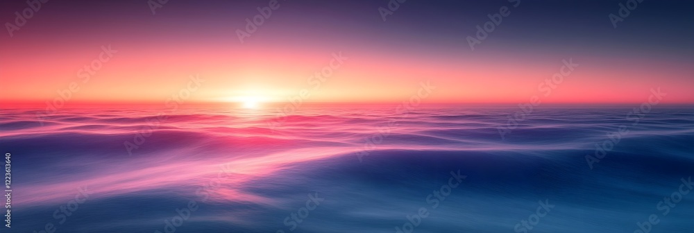 Fototapeta premium A blurred horizon design with muted lavender blending into soft sky blue.