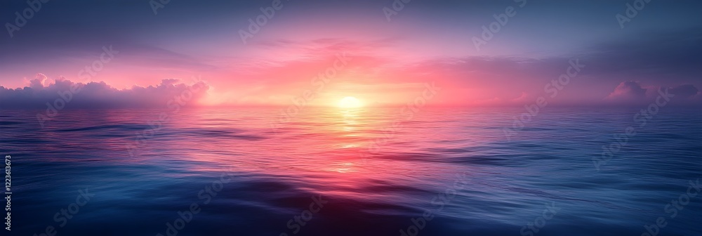 A blurred horizon design with muted lavender blending into soft sky blue. A blurred horizon design with muted lavender blending into soft sky blue.