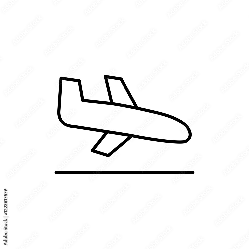 Arrivals plane icon Vector logo set flat Arrivals plane icon Vector logo set flat