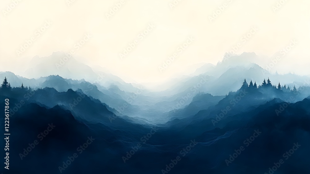 A bold gradient transitioning from deep navy blue to muted gray. A bold gradient transitioning from deep navy blue to muted gray.