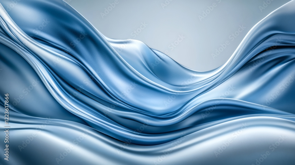 Liquid metal: fluid dynamics in blue and silver Liquid metal: fluid dynamics in blue and silver