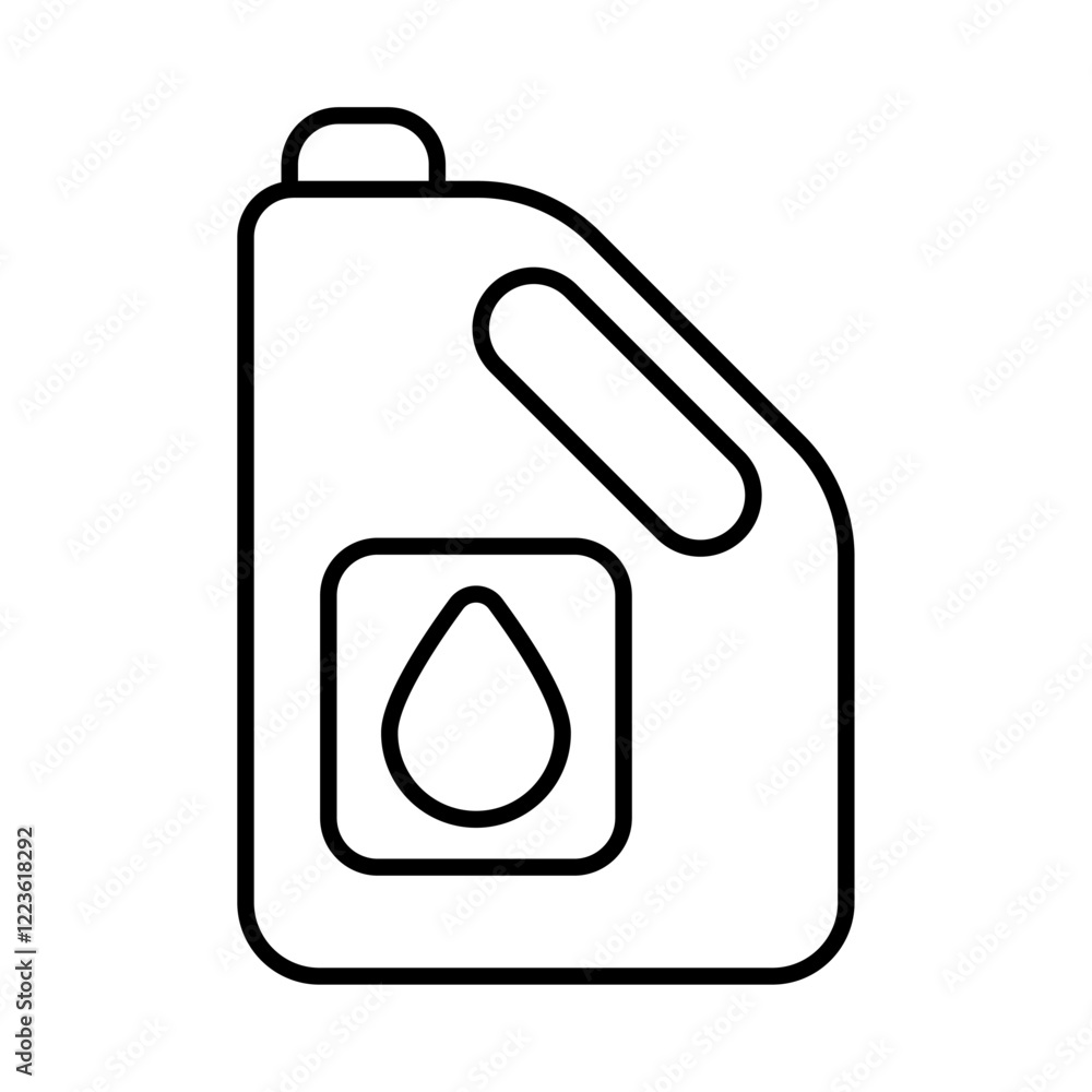 Obraz premium canister of motor oil icon Vector logo set flat