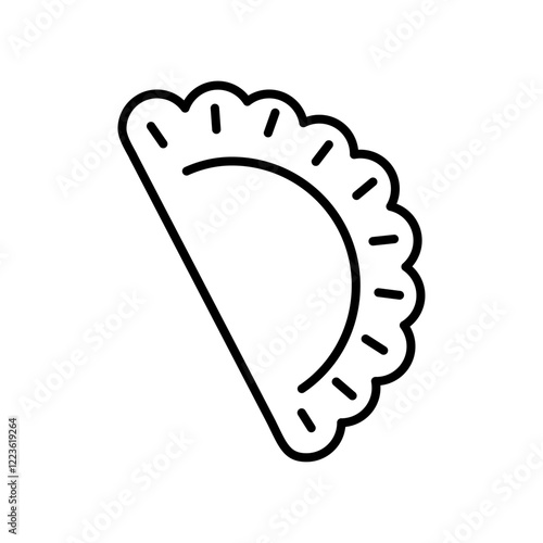 dumplings icon Vector logo set flat