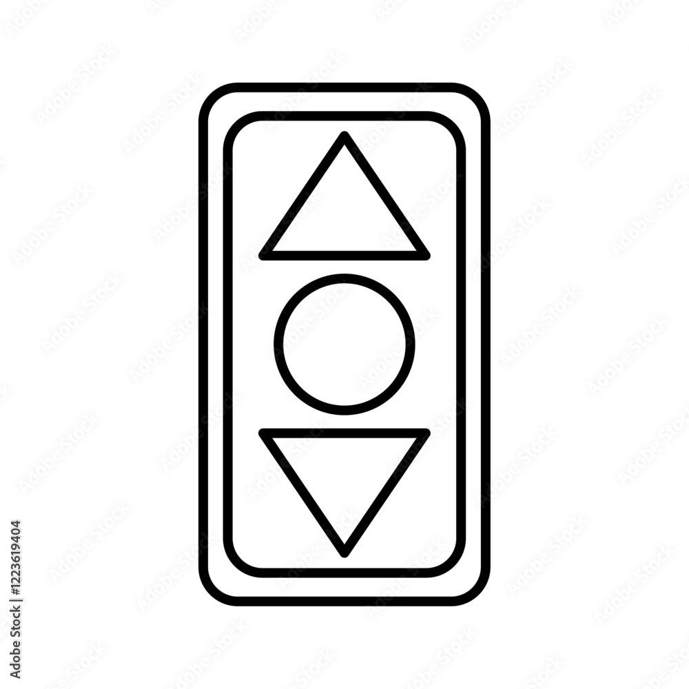 Elevator, lift button icon Vector logo set flat Elevator, lift button icon Vector logo set flat