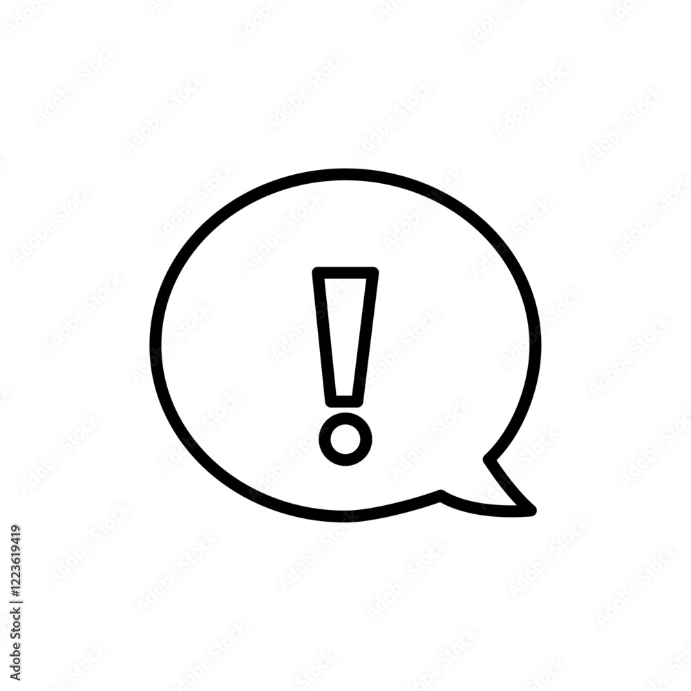 Exclamation mark icon Vector logo set flat Exclamation mark icon Vector logo set flat