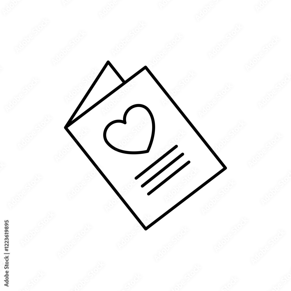 Greeting card icon Vector logo set flat Greeting card icon Vector logo set flat