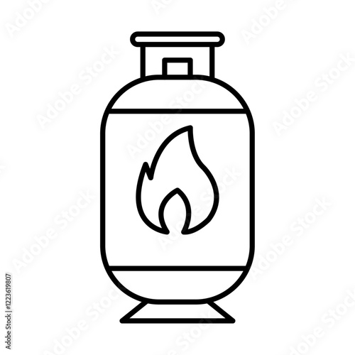 Gas tank icon Vector logo set flat