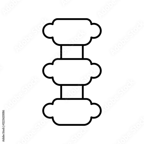 Hernia icon Vector logo set flat