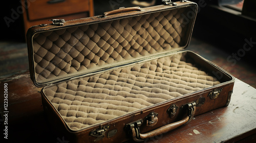 Vintage Gun Cases with Soft Padded Interiors for Firearm Storage photo