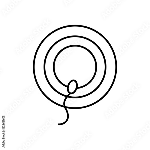 ovule being fertilized by sperm icon Vector logo set flat