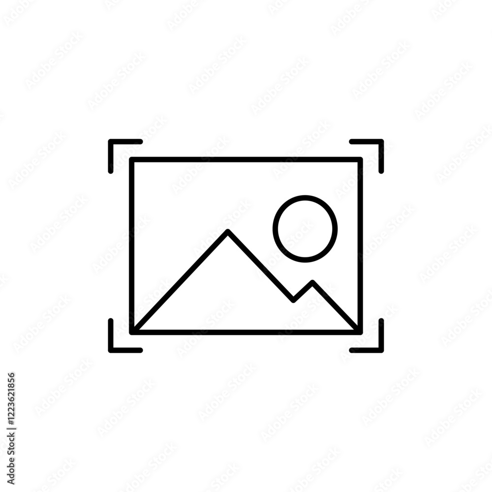 Picture snapshot icon Vector logo set flat Picture snapshot icon Vector logo set flat