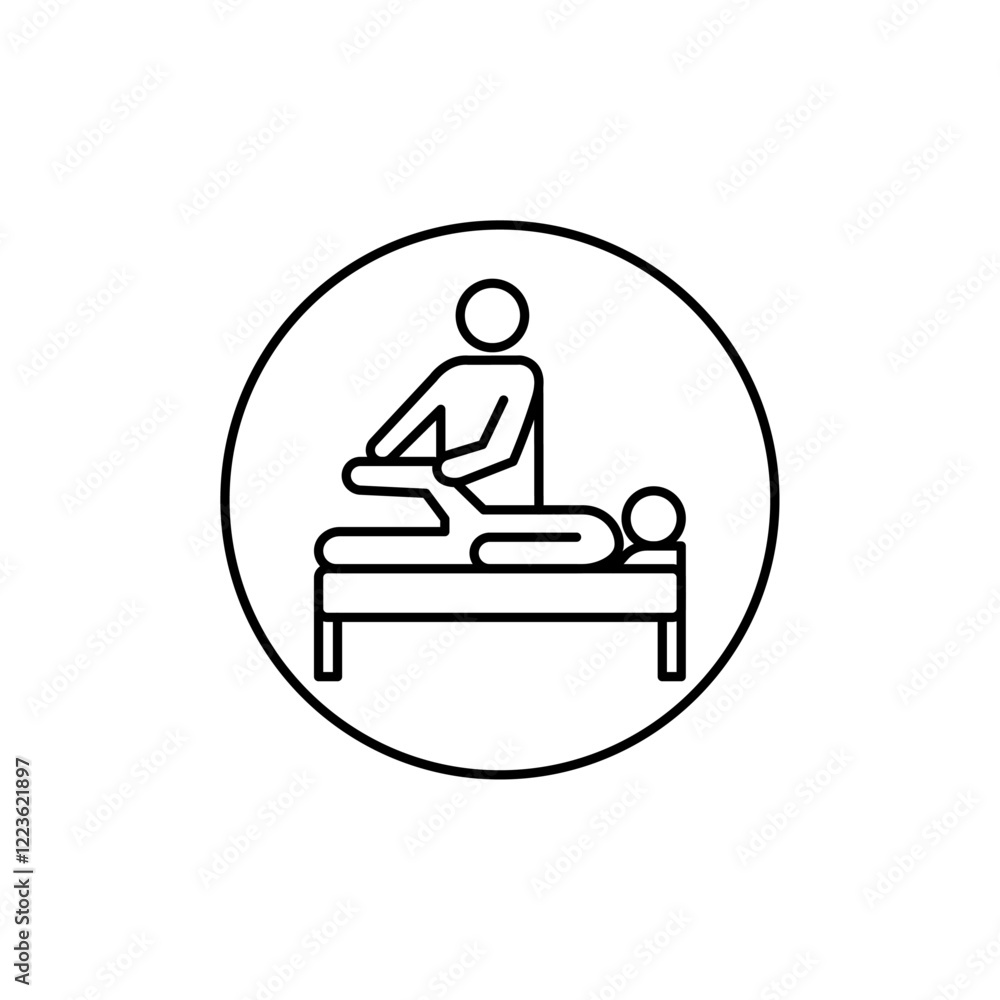 Physiotherapy icon Vector logo set flat Physiotherapy icon Vector logo set flat