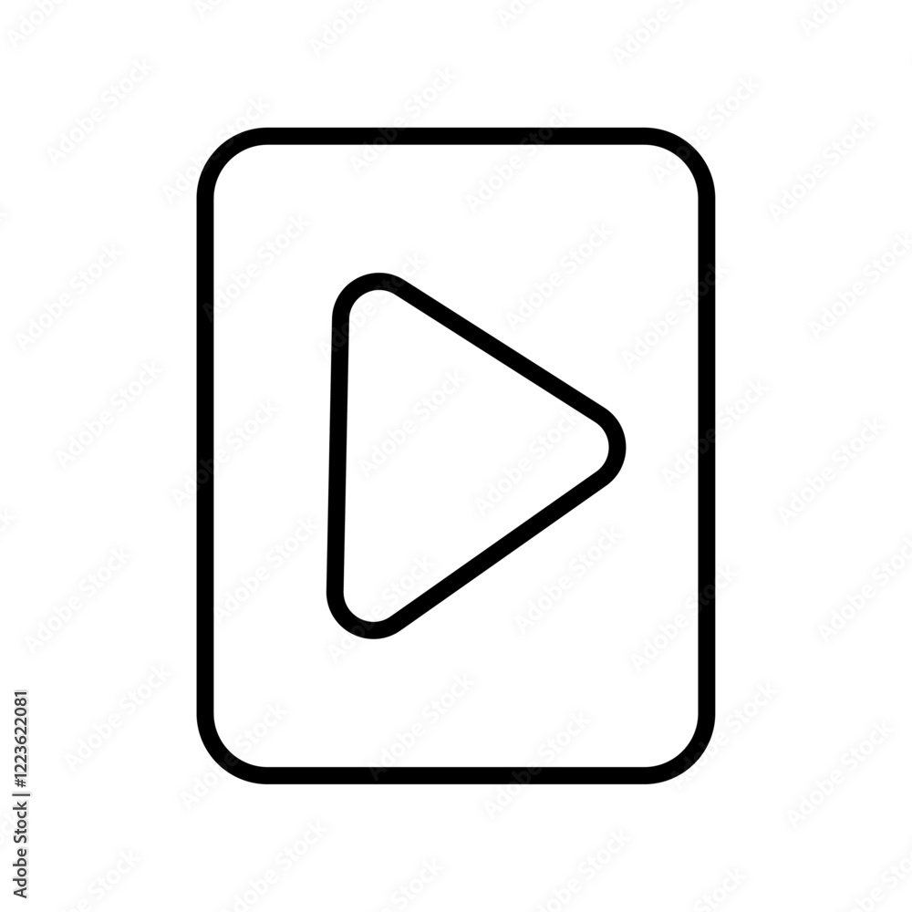 Play button icon Vector logo set flat Play button icon Vector logo set flat