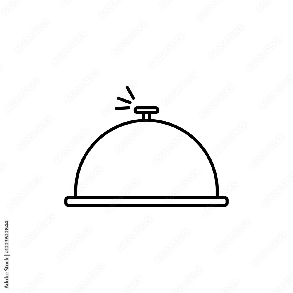 Service bell icon Vector logo set flat Service bell icon Vector logo set flat