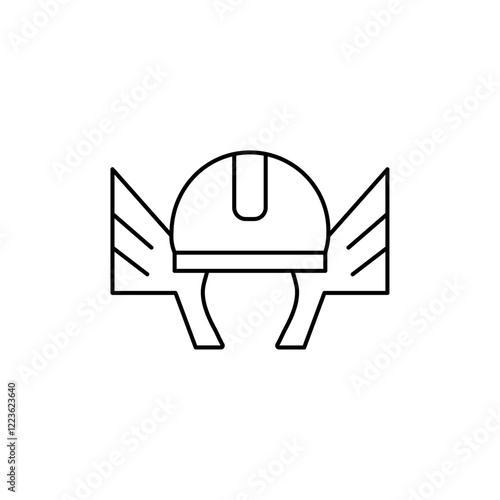valkyrie icon Vector logo set flat