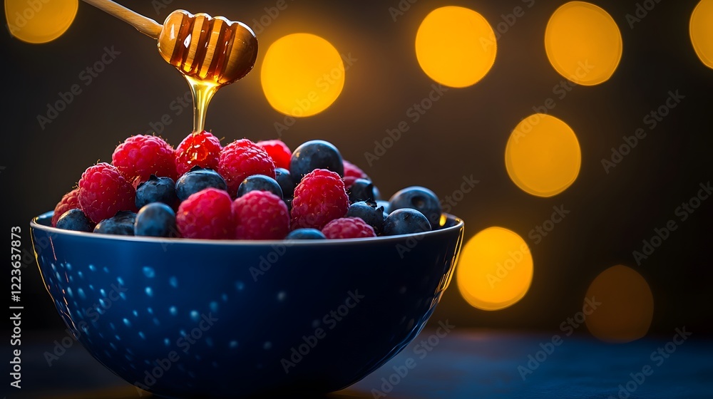 Naklejka premium fresh fruit salad