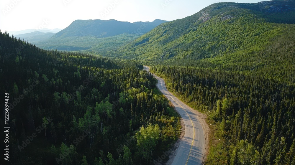 Serene Mountain Escape on a Winding Road
Serene Mountain Escape on a Winding Road
