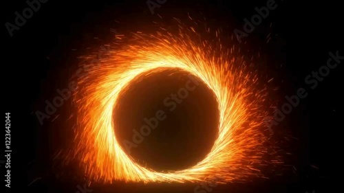 Sparky Particles Portal 4k.Strange Particles Portal Loop 4k.