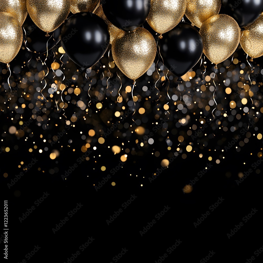 Naklejka premium golden balls