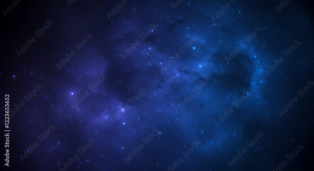 Fototapeta premium Stunning Deep Space Nebula, Cosmic Clouds and Starry Night Sky
